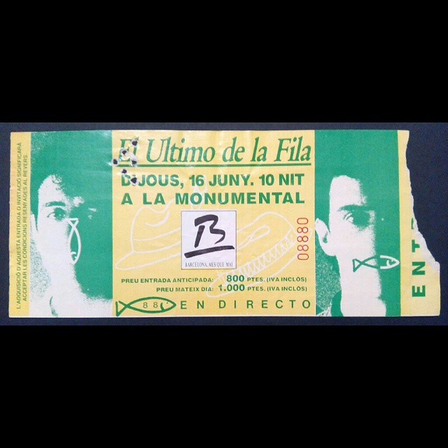 El Último de la Fila, La Monumental 1988 – Manolo Garcia y cía (no Oficial)