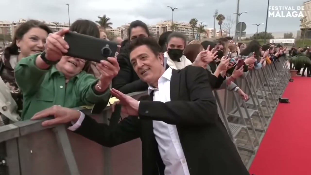 Manolo García, Festival de Málaga, en la Alfombra Roja