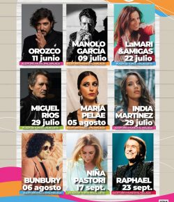 101 Music Festival Costa del Sol (Manolo García 9/7/22) a beneficio de Fundación Cudeca y Fundación Olivares.