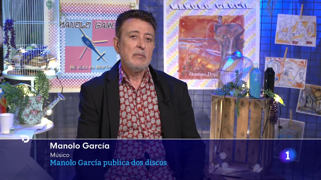 Manolo García en el Telediario 1 de La 1 de RTVE, el 2/5/2022￼
