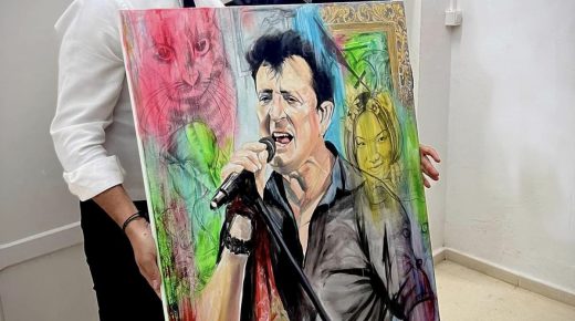 El mejor regalo del pintor Víctor Jerez a Manolo García: «Ha sido un sueño cumplido»