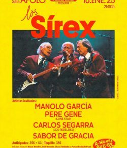 Manolo García, invitado de lujo de Los Sirex