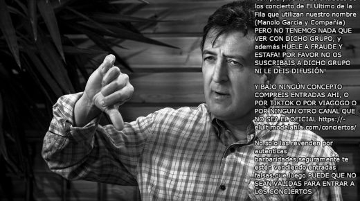 NO COMPRÉIS ENTRADAS EN CANALES NO OFICIALES!