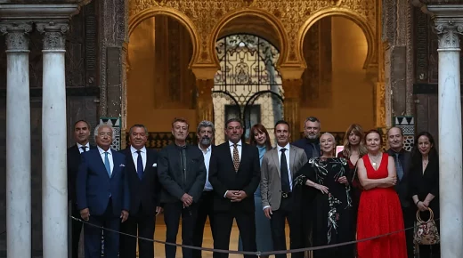 La SGAE homenajea en el Real Alcázar de Sevilla a Manolo García, Cristina Hoyos, Alberto Rodríguez y Los del Río